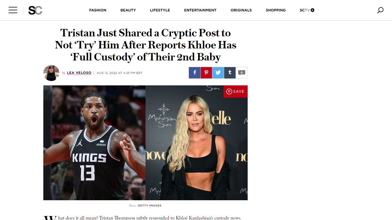 Tristan Thompson Responds to Khloe Kardashian’s Sole Custody of Baby ...